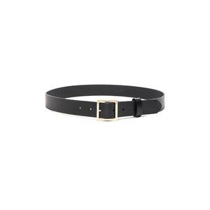 Frame Denim Leather Black Belt LWBT0015 Size XS New!!